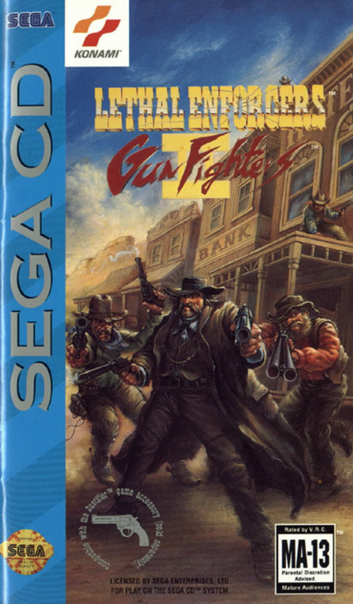 Lethal Enforcers II - Gun Fighters (USA) Sega CD Game Cover